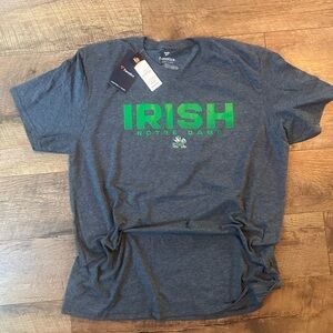 Fanatics Gray Notre Dame Irish Tee